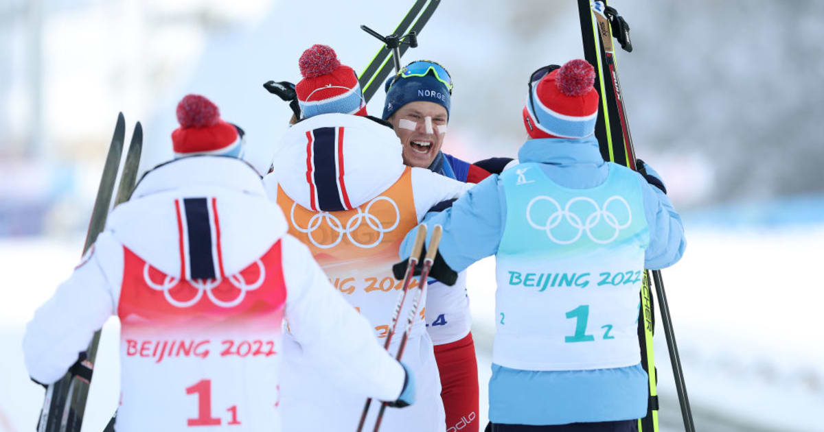 メダル決定】ノルウェー 金メダル! 北京2022バイアスロン男子4x7.5kmリレー