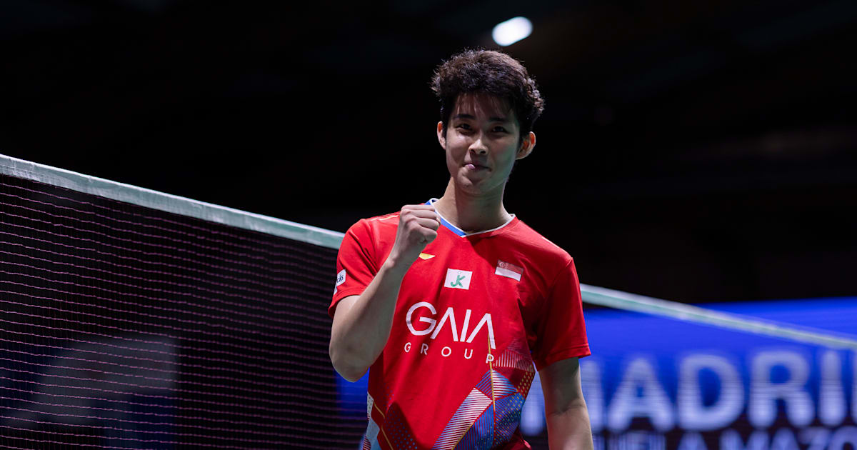 Badminton BWF Singapore Open 2024 Home favourite Loh Kean Yew beats fourth seed Antonsen to