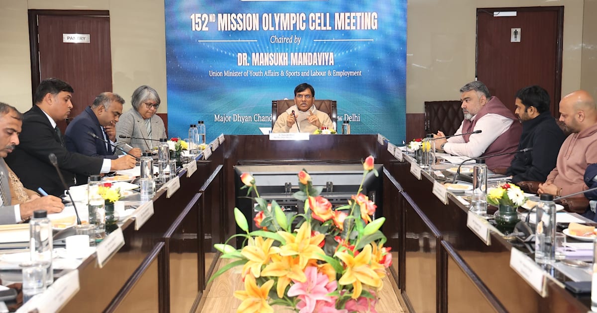 Mission LA 2028: Sports Minister Mansukh Mandaviya Leads Crucial MOC Meeting to Chart Roadmap