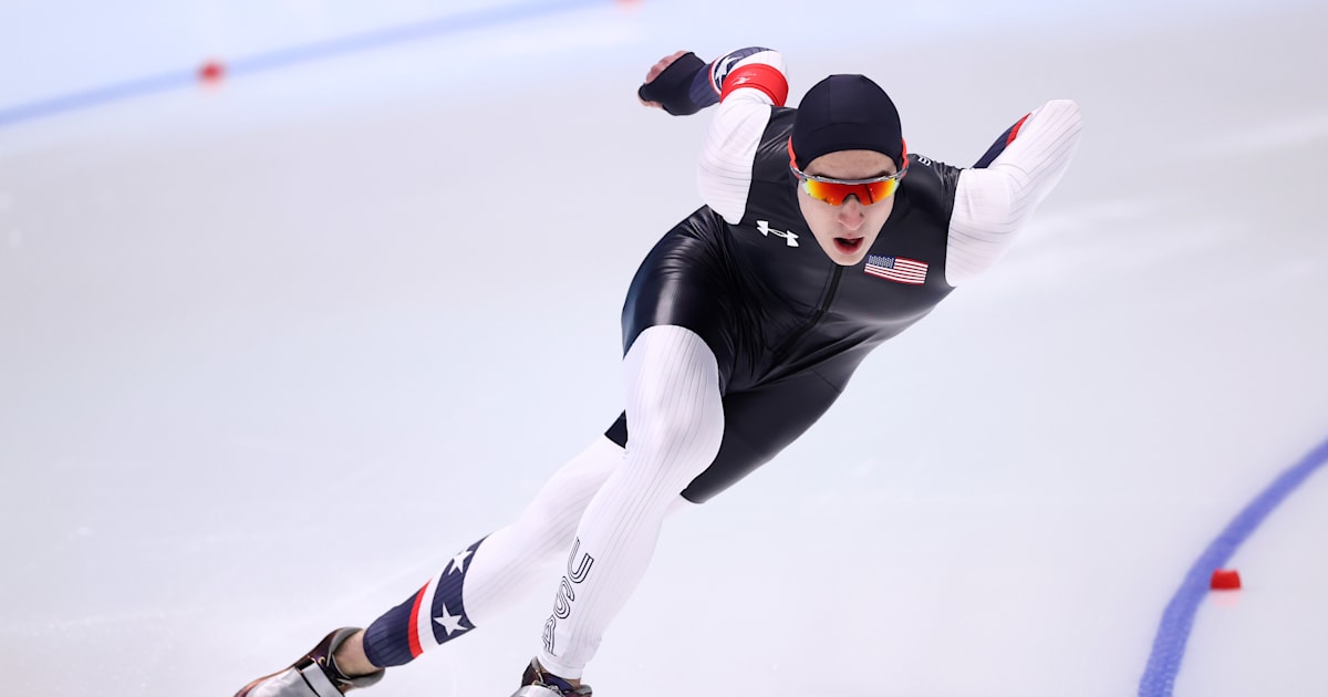 Jordan Stolz bags three gold medals at Beijing stop of 2024