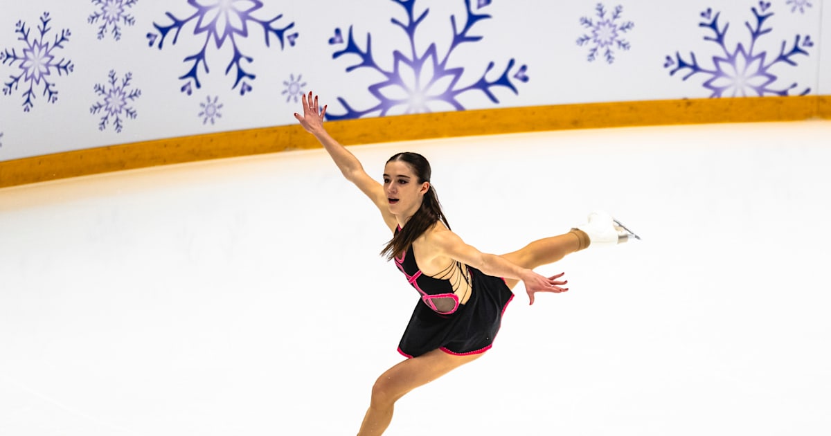 Italian skaters shine in Olympic test event as Lara Naki Gutmann leads women’s short program; Isabeau Levito sits second