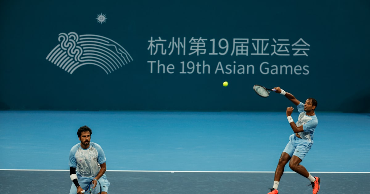 Asian Games 2023 tennis gold medal match India in men’s doubles final