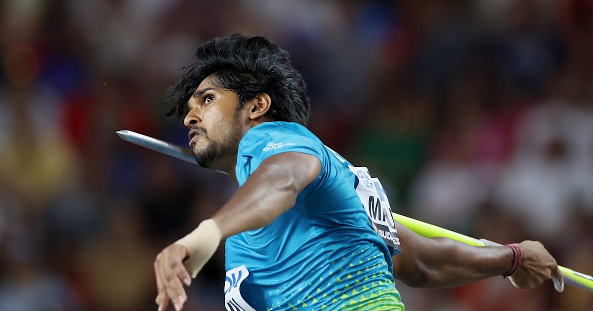 DP Manu wins javelin throw gold medal at Taiwan Athletics Open 2024