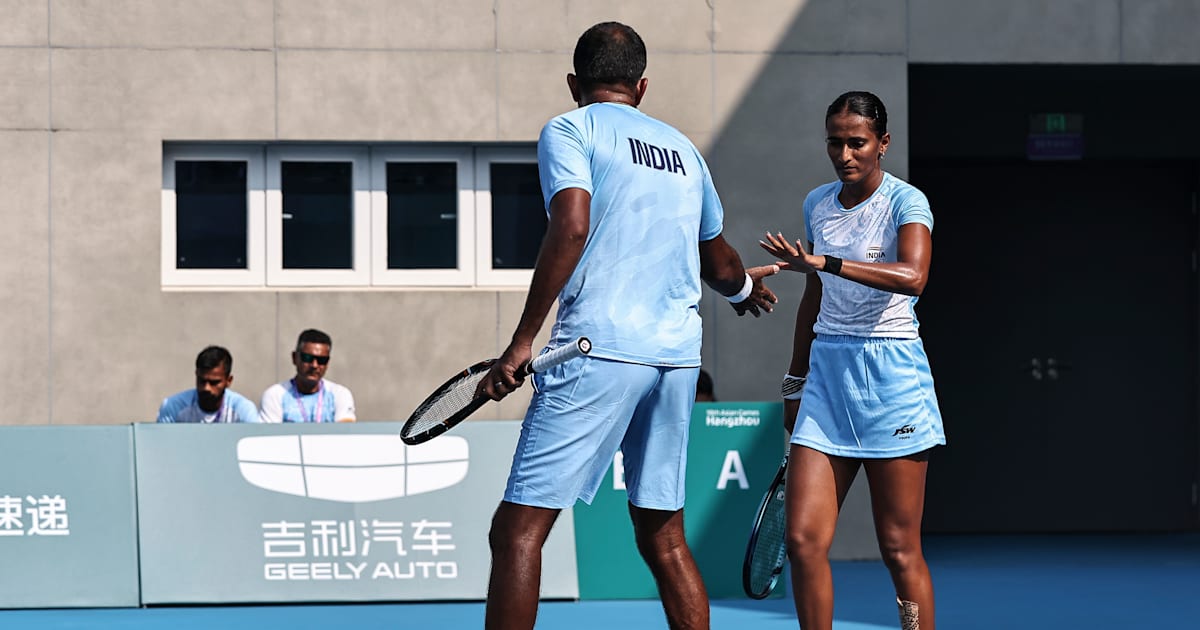 Asian Games 2023 tennis mixed doubles final; Rohan Bopanna in gold