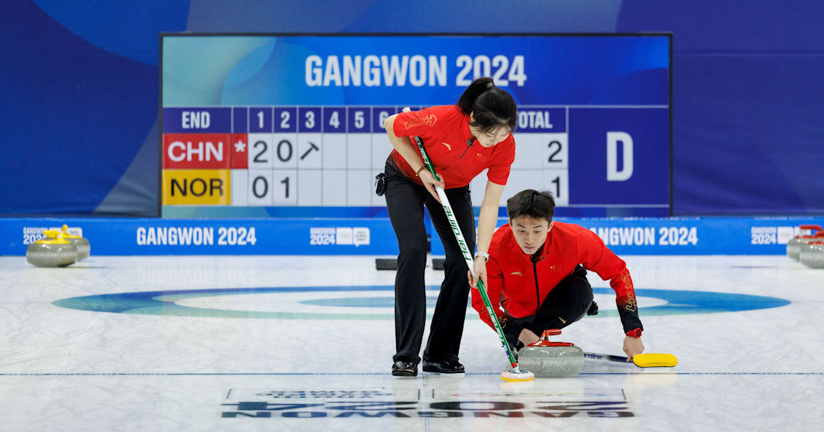 Mixed Team Round Robin CHN NOR Curling Winter Youth Olympic Games