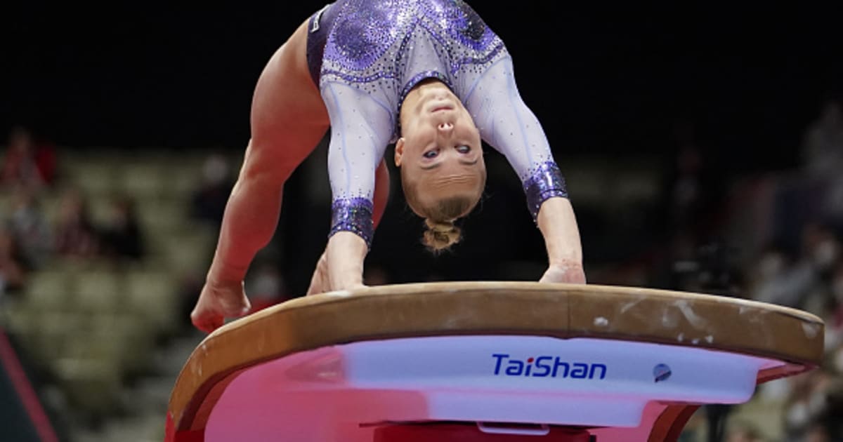 Спортивная европа. Спортивная гимнастика опорный прыжок