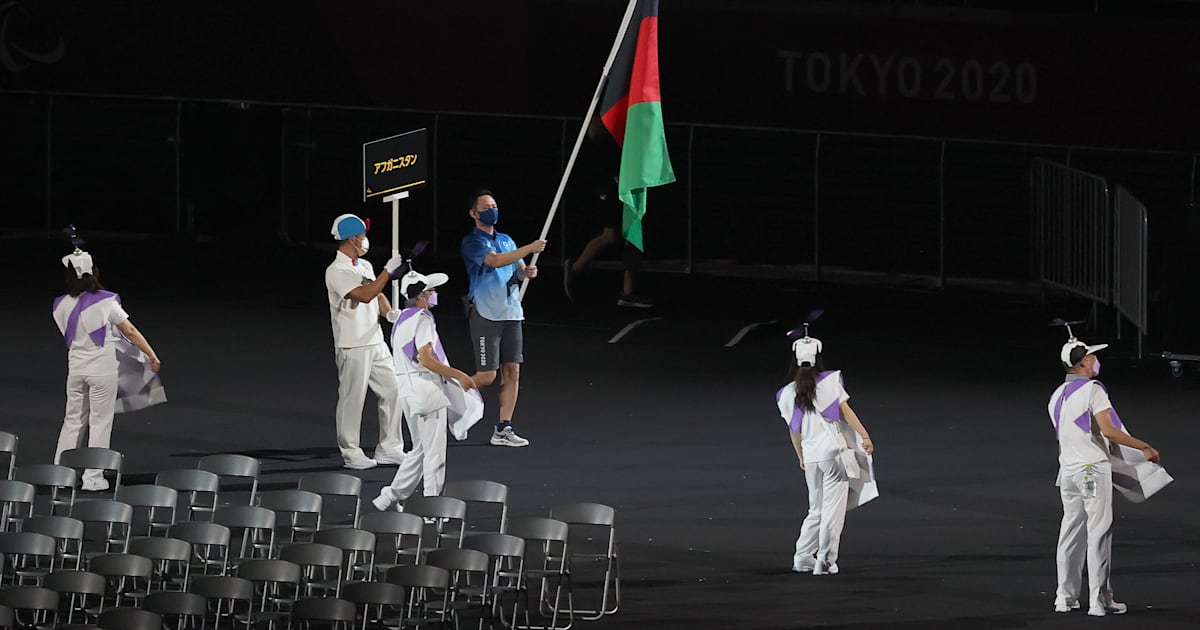 Afghanistan flag represented at Tokyo 2020 Paralympics Opening Ceremony