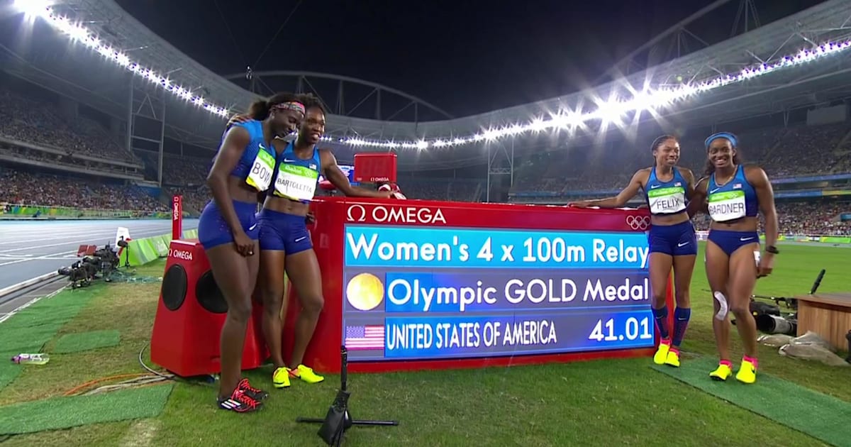 Women's 4x100 Final Rio 2016 Replays