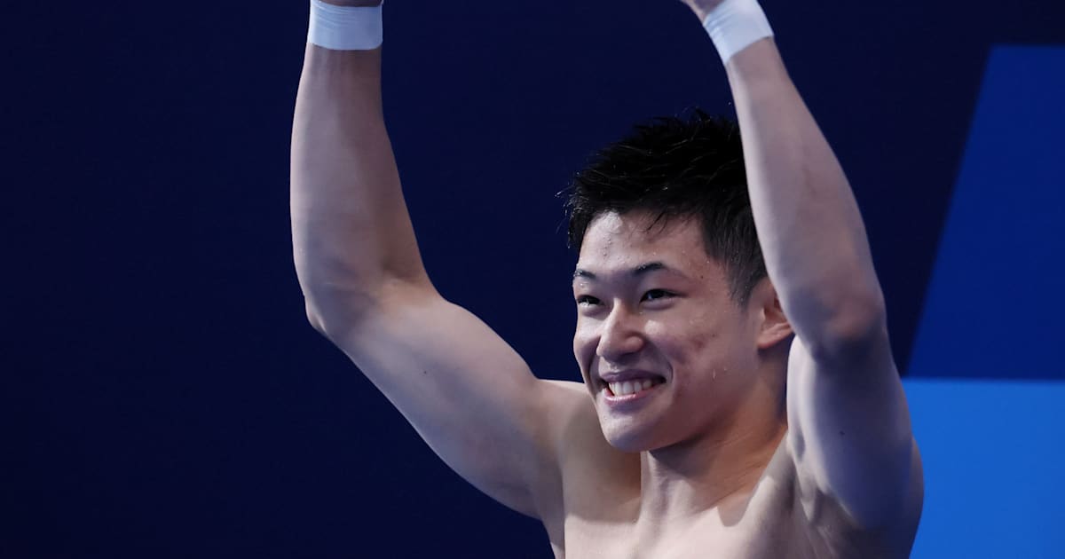 寿＊【パリ五輪2024玉井陸斗選手銀メダル獲得着用モデル】ミズノ　S 玉井陸斗、飛込で史上初の銀メダル！ パリ2024飛込男子10m高飛込