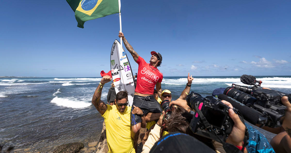 Com Gabriel Medina campeão e Tatiana WestonWebb vice no ISA Games 2024