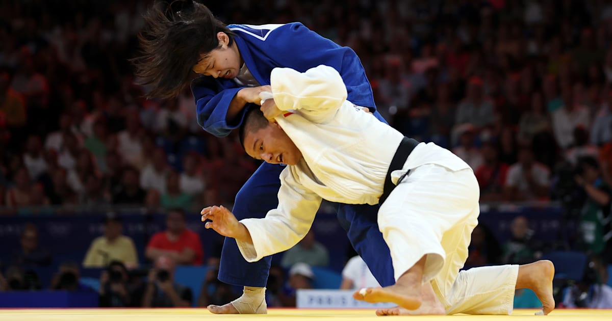 女子70kg級・新添左季、敗者復活戦で敗れる｜パリ2024柔道