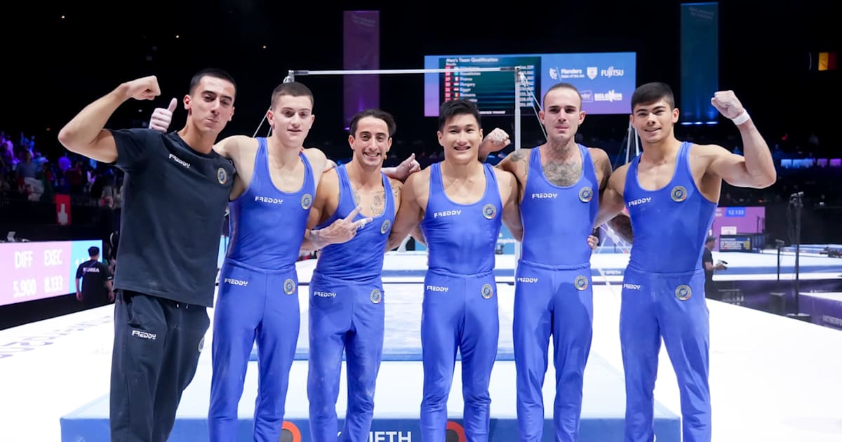 Italia asegura su cuota olímpica en la prueba por equipos masculina en el Campeonato Mundial de Gimnasia Artística de Amberes 2023