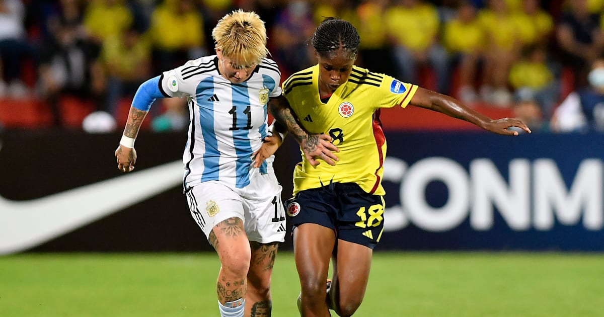 Marta playing for Brazil
