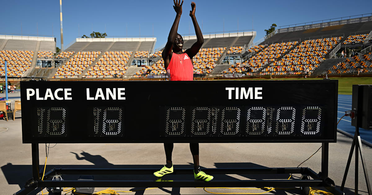 Queensland Athletics Championships 2025 Gout Gout wins U20 200m title
