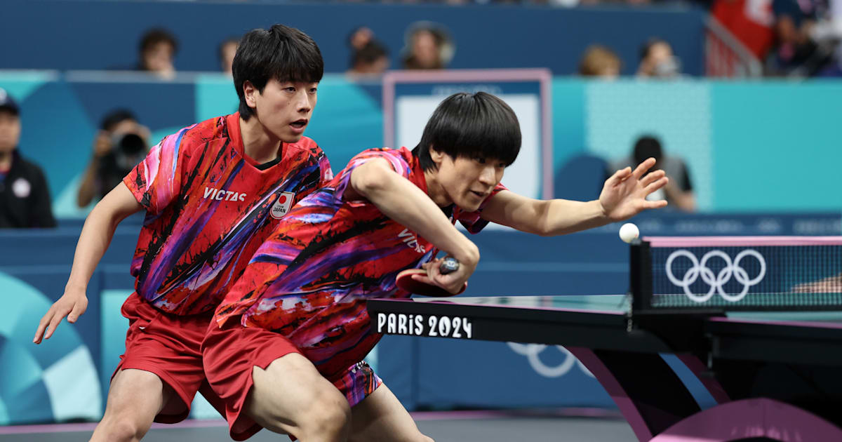 日本が準決勝進出…Chinese Taipeiに3-1で勝利｜パリ2024卓球男子団体