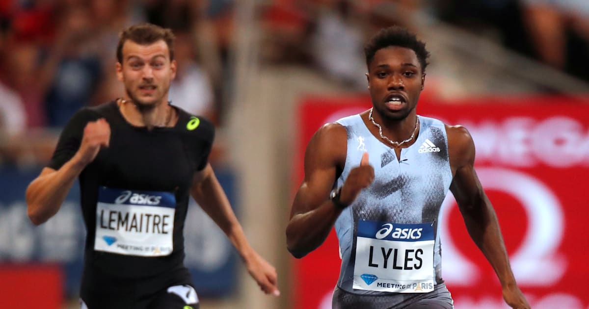 Lyles breaks Bolt's 200m meet record in Paris