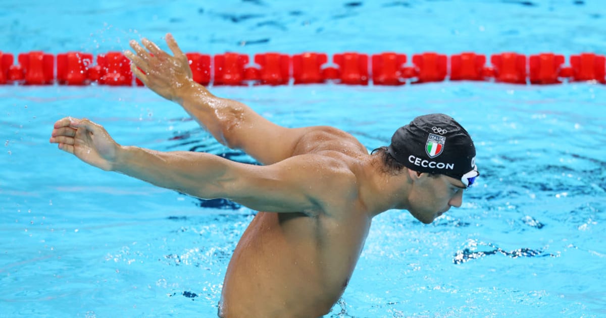 Backstroke swimming olympics