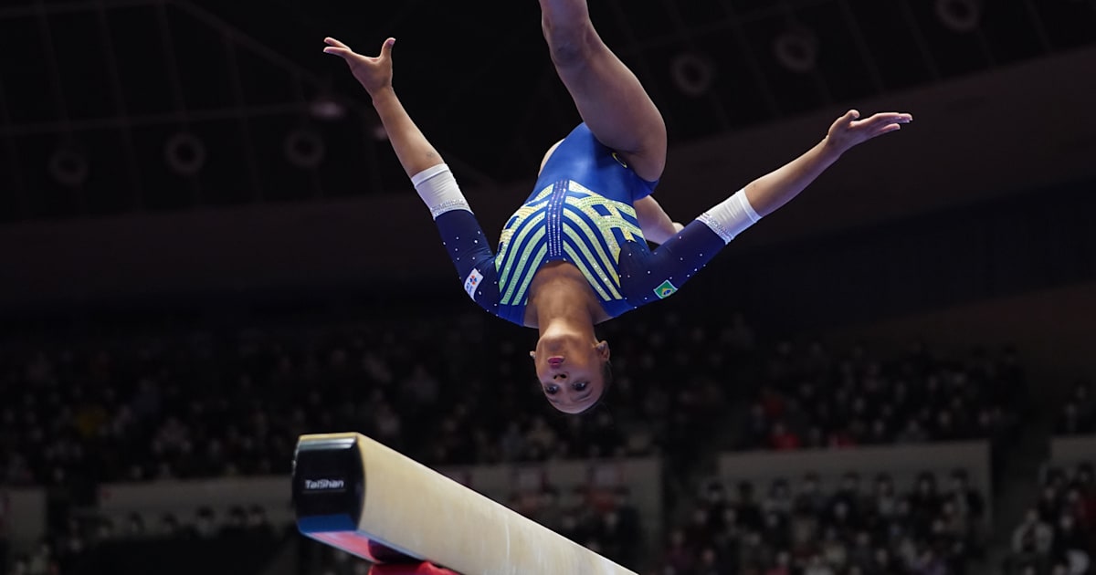 Olympic champion Rebeca Andrade makes stunning 2022 international debut