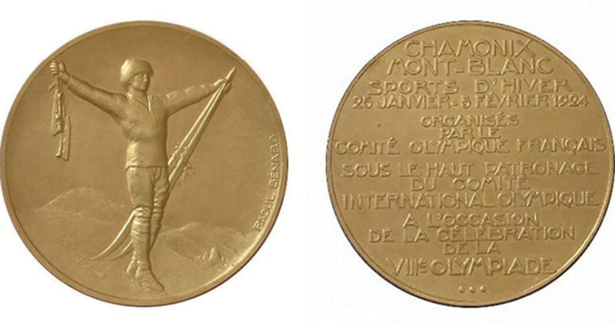 シャモニー1924オリンピックメダル デザイン、歴史、写真