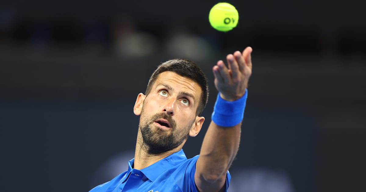 Novak Djokovic no ATP 250 de Brisbane 2025 horário e onde assistir à