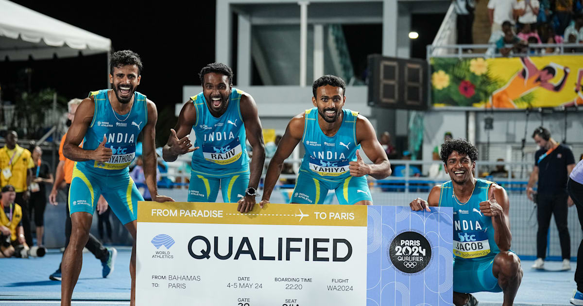 Indian male and female relay teams qualify for Paris 2024 Olympics in 4x400m event