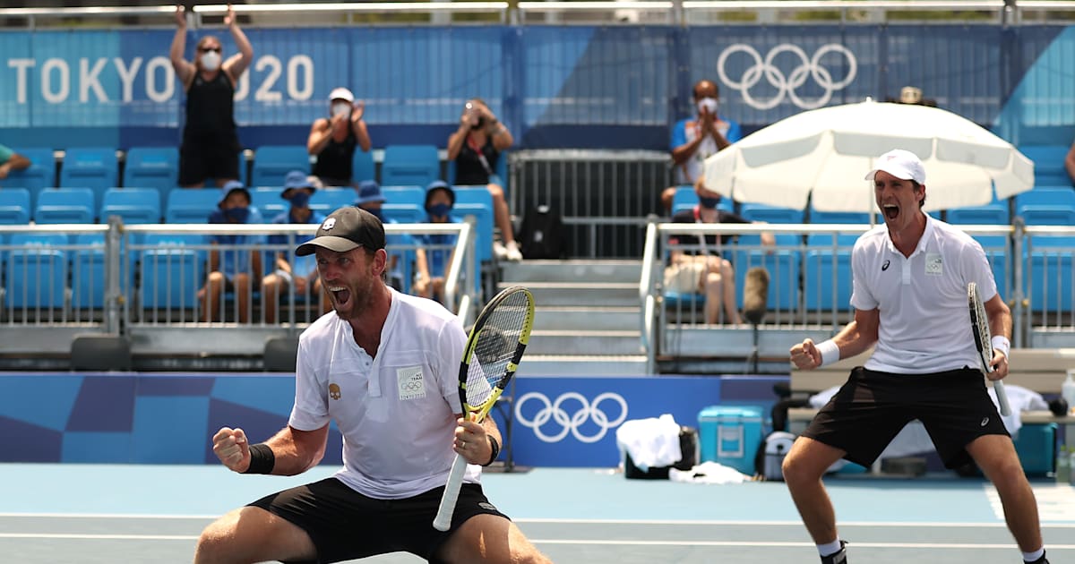 Court 1: Mens Doubles Bronze Medal, Mixed Doubles Semi-Final - Tennis ...