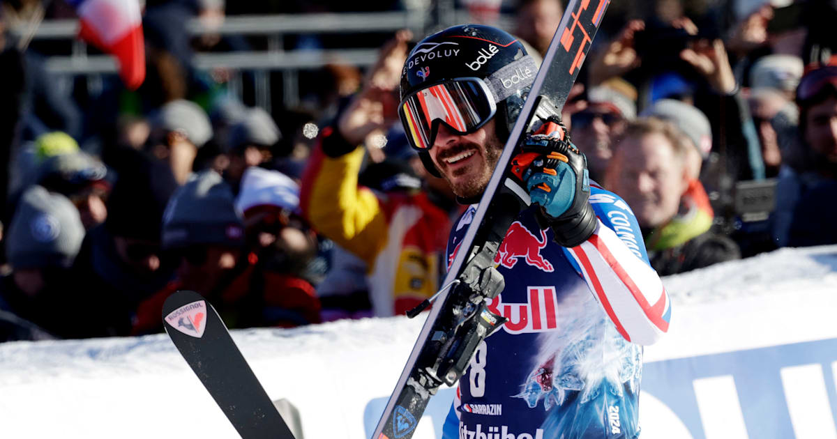 Alpine ski World Cup 23/24 Cyprien Sarrazin emerges as new downhill ace with triumph over Marco