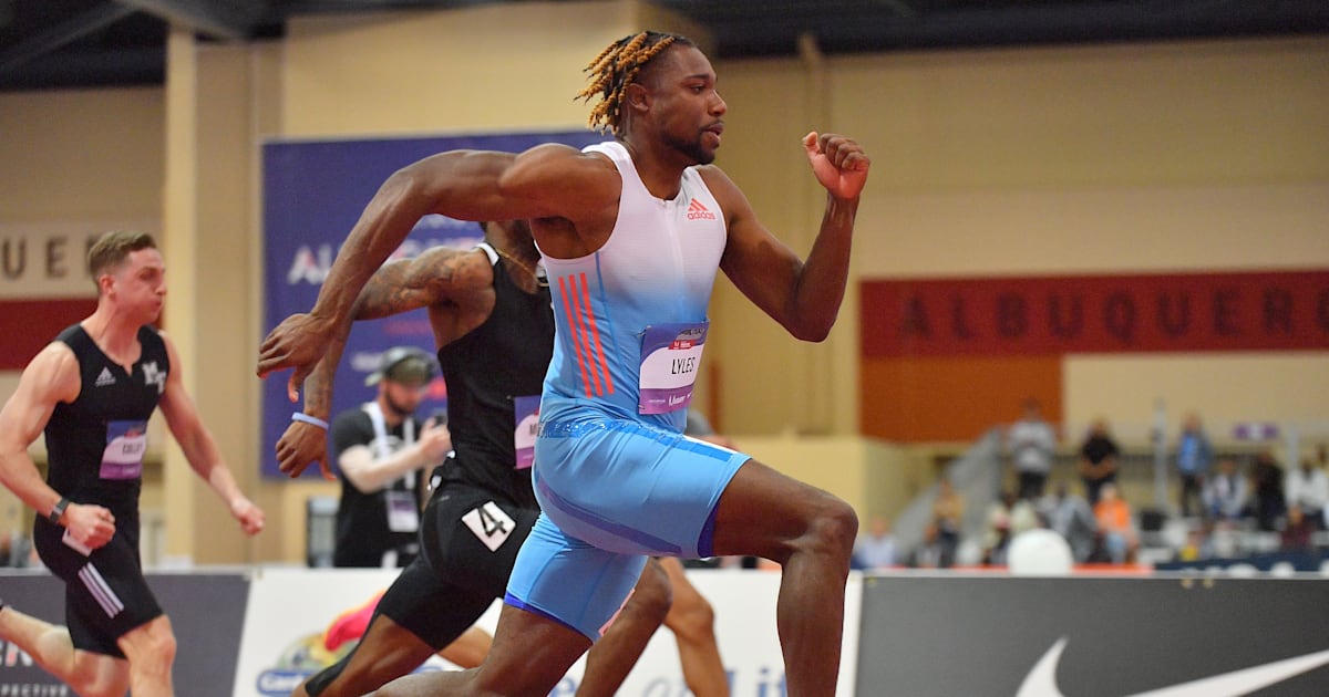 Noah Lyles dips below 10 seconds in windy 100m at USATF Bermuda Grand Prix - Olympics