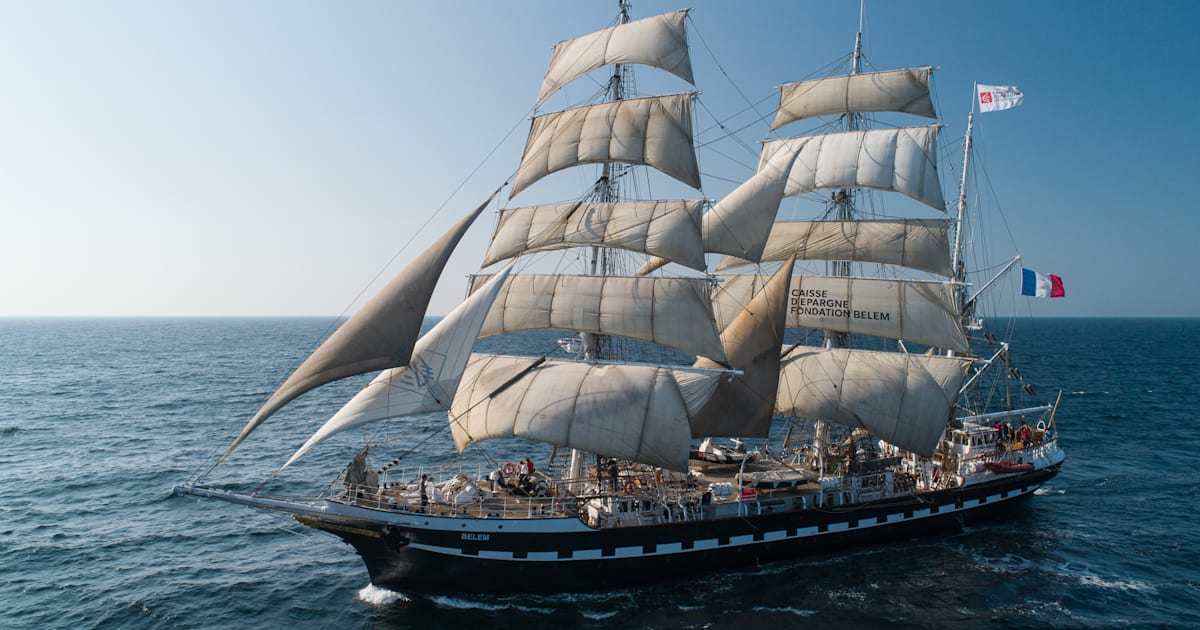 Belém, la famosa nave che porterà la fiaccola in Francia