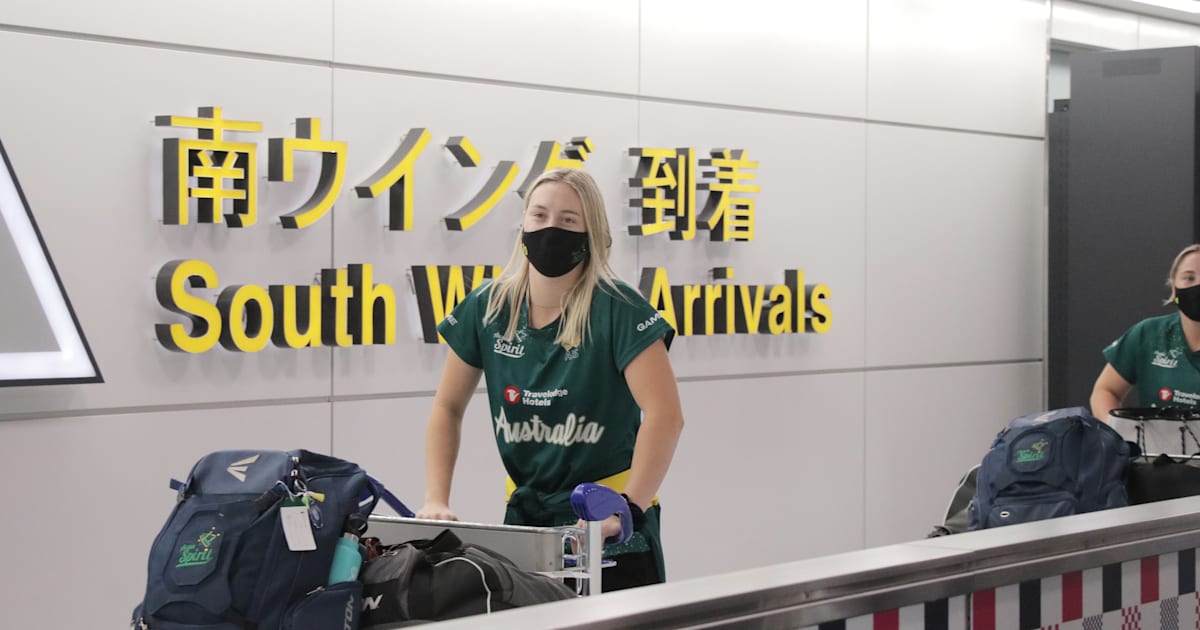 G’day Tokyo! Australia softball team first to arrive in Japan