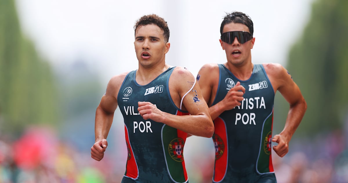 Vasco Vilaça et Ricardo Batista obtiennent des diplômes de triathlon ;  Miguel Hidalgo réalise le meilleur résultat du Brésil aux Jeux Olympiques