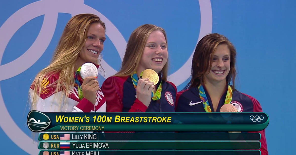 King wins Women's 100m Breaststroke gold