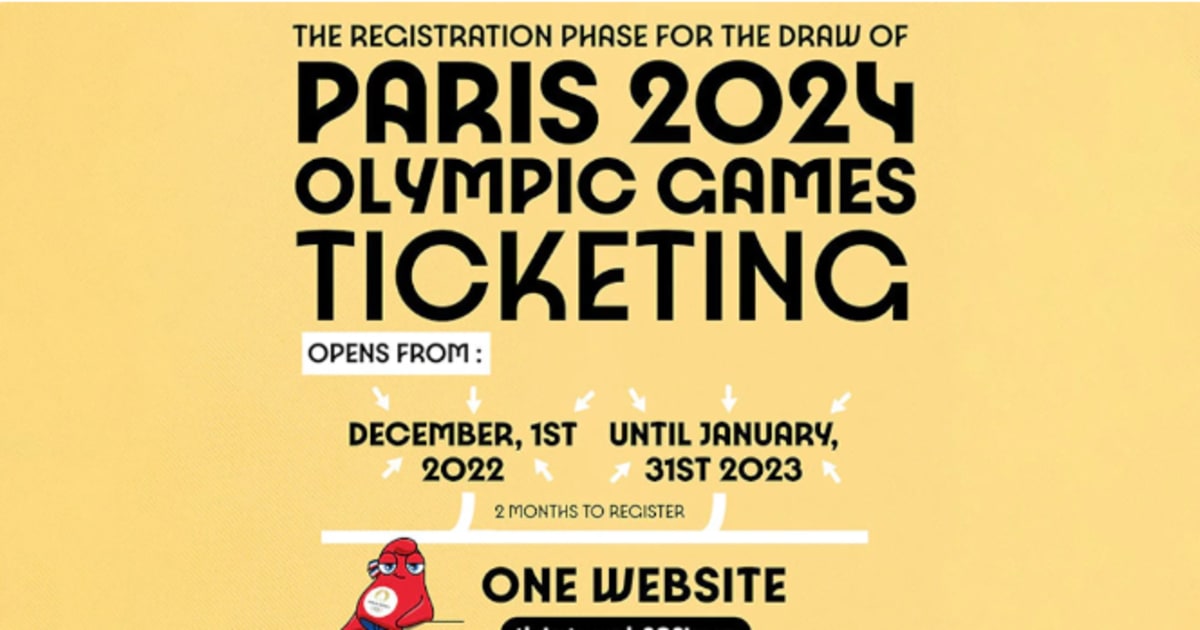 Register for the chance to be drawn for the first ticket phase of Paris