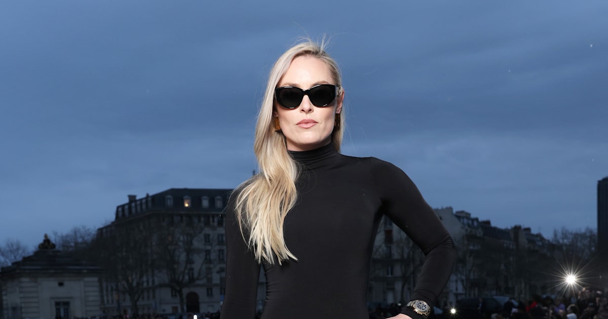 Lindsey Vonn takes time out to attend Paris Fashion Week, rocks all-black  outfit