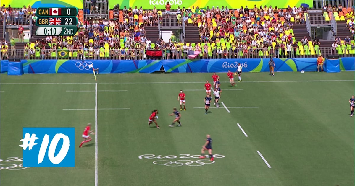 Top 10 women's rugby tackles