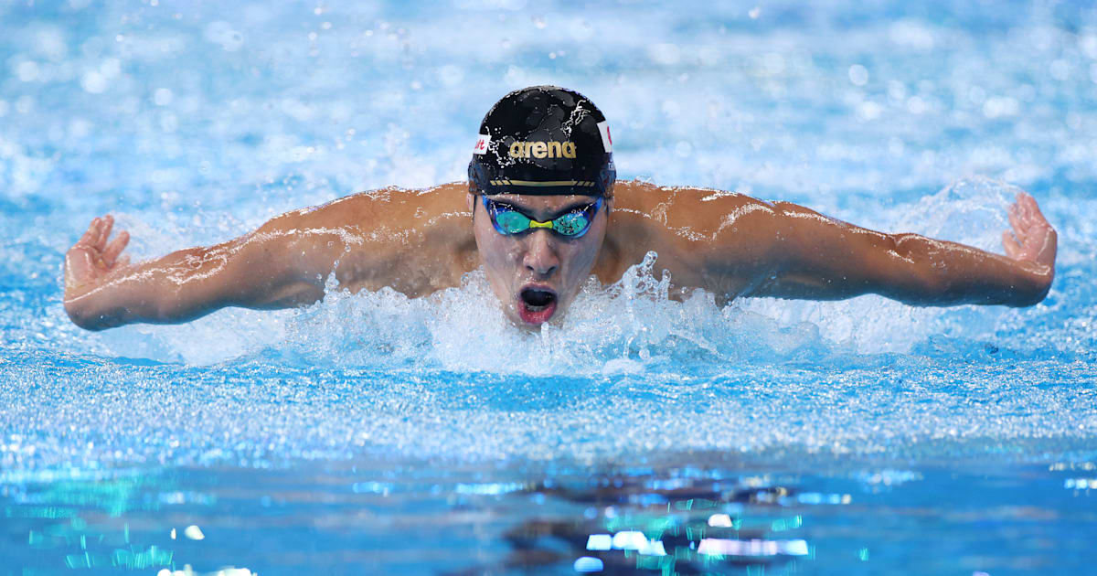 本多灯、準決勝全体2位で決勝へ 男子200mバタフライ 世界水泳2024ドーハ 結果