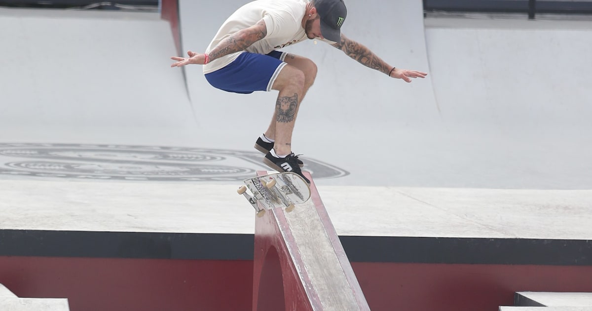 Aurelien Giraud dominates men's quarterfinals at World Street Skateboarding Rome as Nyjah