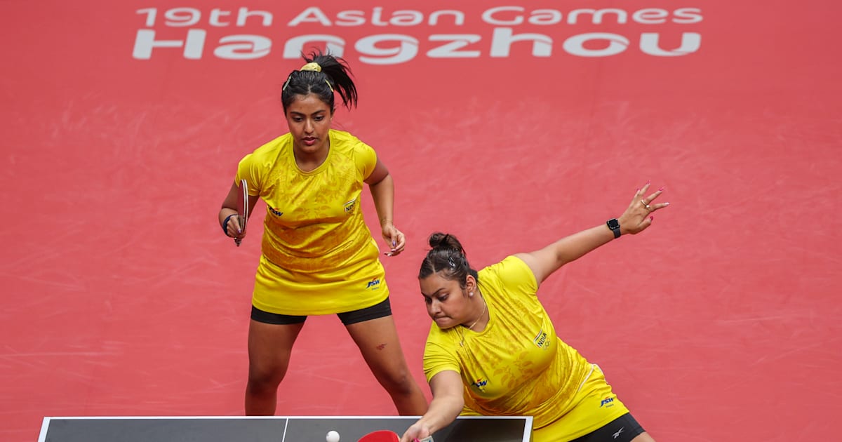 Asian Games 2023 table tennis India’s results, scores and medal winners