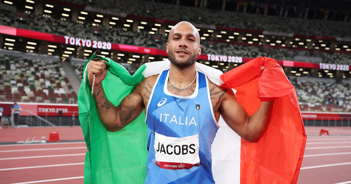 Who is shock Olympic 100m champion Marcell Jacobs?