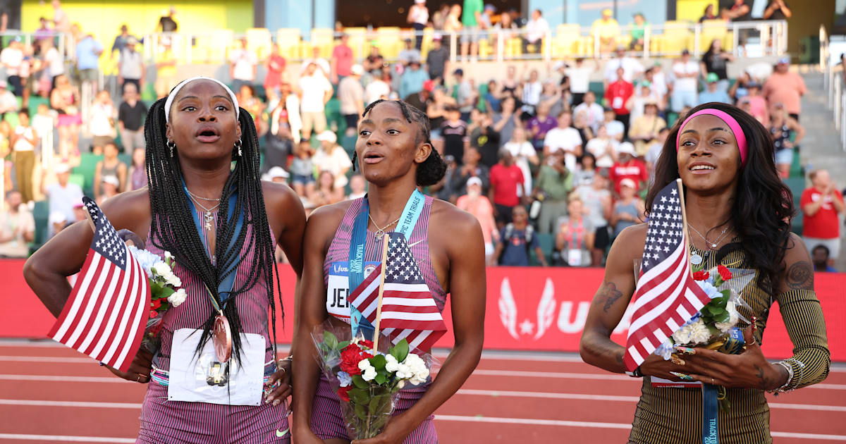 Sha'Carri Richardson, Twanisha Terry & Melissa Jefferson: Training ...