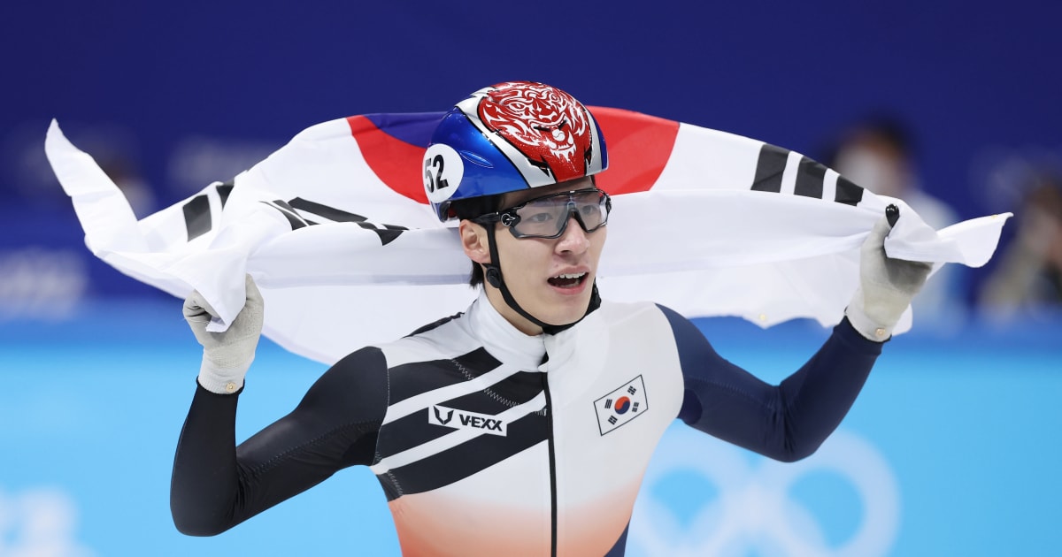 北京2022ショートトラックスピードスケート男子1500m：デホン(KOR)の