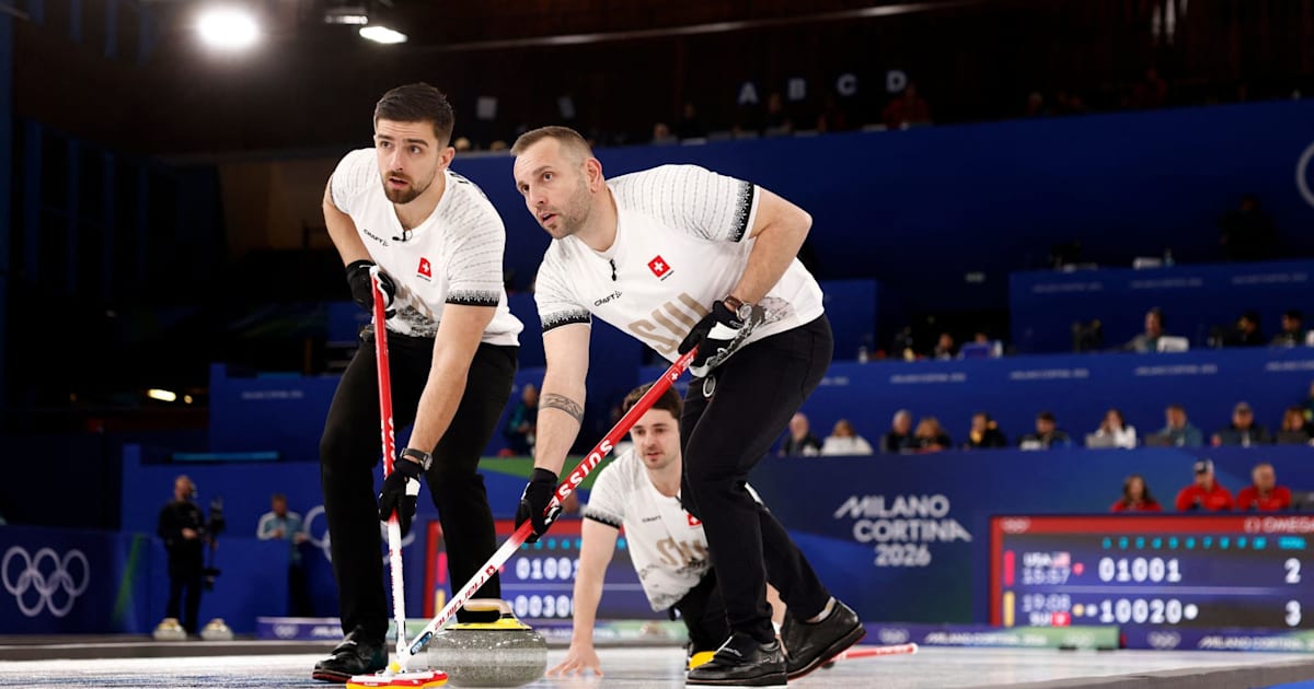 Switzerland hands U.S. men's curling team first loss