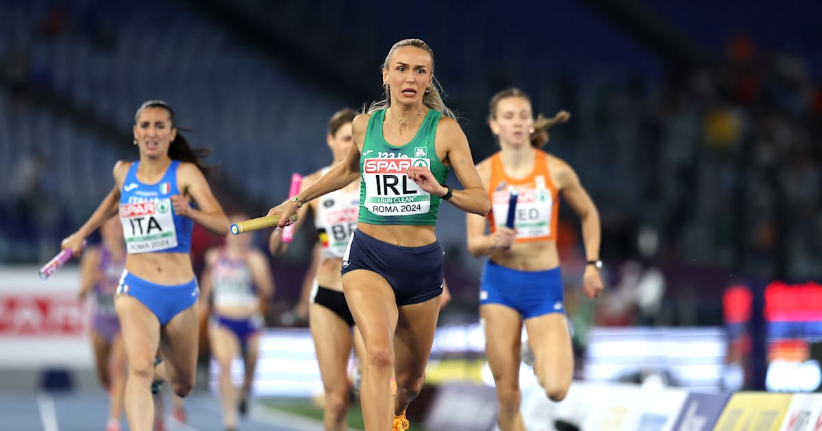 Ireland win inaugural 4x400m mixed relay at 2024 European Athletics