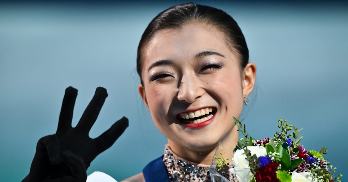 Sakamoto Kaori on her third straight world figure skating title, how it