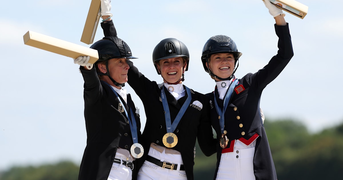 Reiten bei Paris 2024 Jessica von BredowWerndl gewinnt erneut DressurGold, Isabell Werth baut