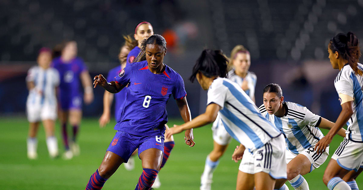 CONCACAF W Gold Cup 2024 USWNT steamrolls past Argentina to advance to