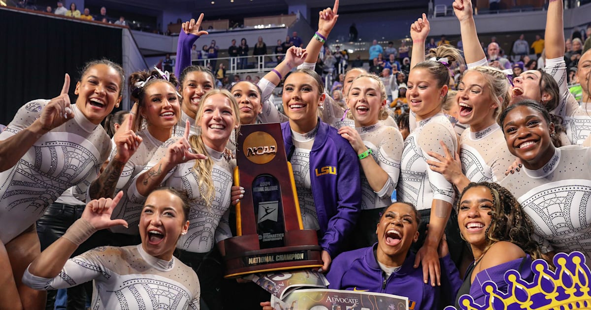 LSU storms to first-ever NCAA gymnastics title