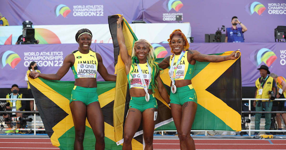 World Athletics Championships 2022: Shelly-Ann Fraser-Pryce Leads Jamaican  Sweep – In Pics