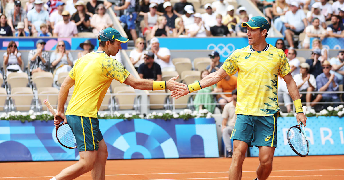 Paris 2024 tennis: John Peers and Matthew Ebden of Australia win Olympic gold in men’s doubles; Team USA take silver and bronze