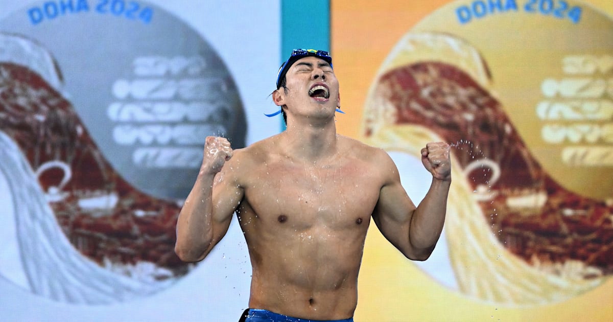 本多灯、ついに掴んだ金！ 男子200mバタフライ 世界水泳2024ドーハ 結果